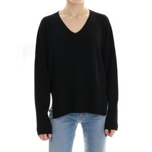MAGLIA SCOLLO A V NERO
